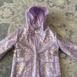 Lola + The Boys Lavender Sequin Jacket